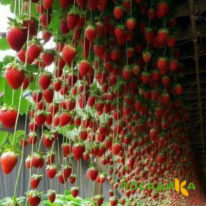 Клубника ампельная Анастасия купить по цене от 370р. в интернет-магазине «Посадика» с доставкой почтой в в Костромае и по всей России – [изображение №1].